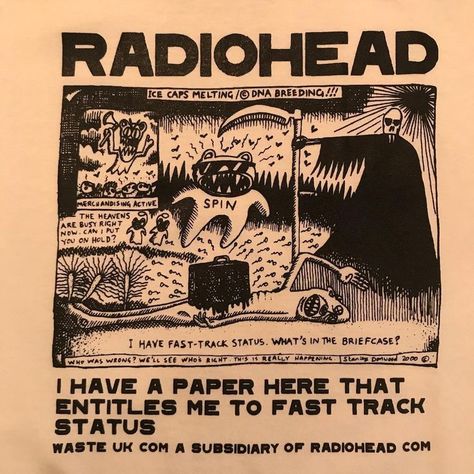 Ice Caps Melting, Radiohead Shirt, Radiohead Poster, Rock Band Posters, Vintage Poster Art, Radiohead, Band Posters, Fast Track, Wall Deco