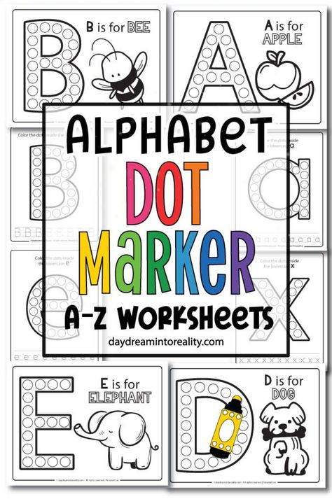 Discover a delightful collection of A-Z dot marker worksheets! Perfect for little learners, these free printable ABC pages offer colorful activities to boost creativity and learning. Ideal for home or classroom use. Do A Dot Letter Printables Free, Letter Dot Printables Free, Free Printable Dot Marker Pages, Colorful Activities, Dot Marker Printables, Dot Marker Activities, Abc Worksheets, Dot Letters, Alphabet Books