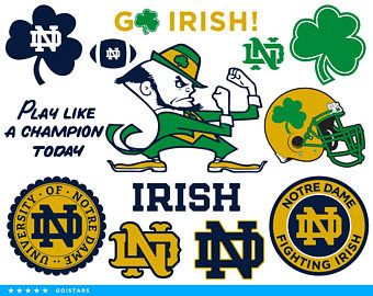 Notre Dame Svg, Irish Clipart, Notre Dame Logo, Avengers Svg, Noter Dame, Notre Dame Football, Baseball Svg, Notre Dame University, Sports Logos