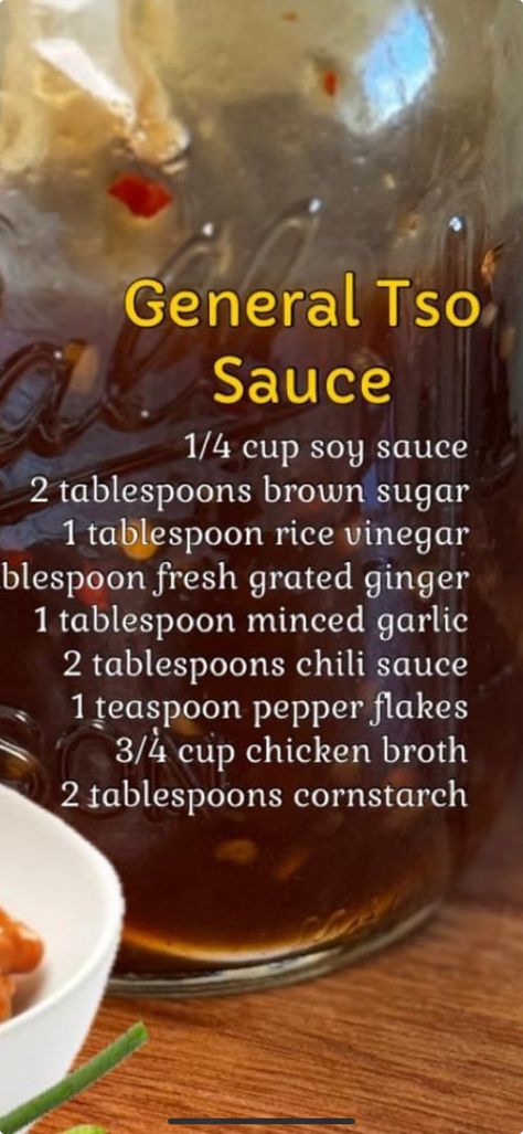 General Tao Sauce, General Tso Sauce Recipe, Asian Sauce Recipes, General Tso Sauce, Chinese Sauces, Best Dips, Sugar Free Brownies, Brownies Recipes, Sweet And Sour Sauces