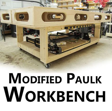 Paulk Workbench, Portable Workbench, Workbench Designs, Mobile Workbench, Woodworking Tools Storage, Shop Work Bench, Antique Woodworking Tools, Essential Woodworking Tools, Assembly Table