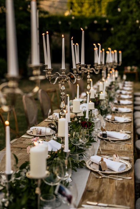 Wedding Decor Candelabras, Viking Table Decorations Wedding, Viking Wedding Decor Table, Viking Table Setting, Foliage Wedding Centerpieces, Wedding Table Candelabras, Viking Table Decor, Candleabras Wedding, Candleabra Wedding