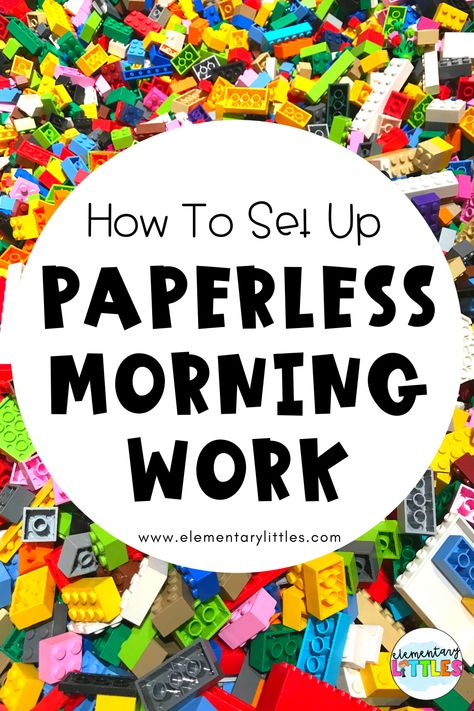 Learn how to set up a paperless morning work routine in your classroom! Morning Activities Year 1, Meaningful Morning Work, Morning Work Activities 1st Grade, Morning Work Routine 2nd Grade, Grade 1 Morning Routine, Paperless Morning Work Second Grade, Morning Work For Preschoolers, Morning Work Ideas 3rd, Morning Activity Kindergarten