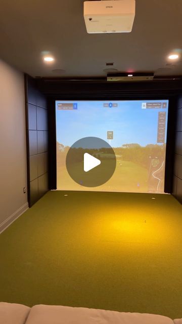 Finished Basements NJ ™ on Instagram: "🏌🏽Swing into luxury with our latest creation: a golfer’s paradise! ⛳️ • • #golfislife #golf #topgolf  #pga #tigerwoods  #scottiescheffler #njrrealtor  #golfmemes #golftips  #homeimprovement  #golfstagram #realestate  #golfsimulator #golfgoals" Golf Room Man Cave, Golf Simulator Room Man Caves, Home Golf Simulator Room, Basement Golf Simulator, Simulator Room, Home Golf Simulator, Golf Simulator Room, Golf Room, Golf Simulator