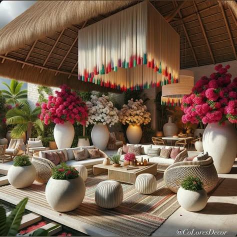 🌟 NEW PROJECT! I’m a BIG fan of Palapas…Are You? This is My @giLherrera twist of Modern Mexican Outdoor Palapa Living Space with a Tulum/Cabo Touch COPPER ELEGANGE (Shop our 100% 🇲🇽 Mexican Copper Collections: NEW PRODUCTS ARRIVING SOON) . EXCLUSIVELY at CoLores Decor . We work with many Hotels, Restaurants, Interior Design Studios. We Can do CUSTOM dimensions/colors/designs (DM US) . At CoLores Decor Our team is constantly experimenting with textures & “WOW” styles for a UNIQUE statemen... Mexican Resort Decor, Mexican Restaurants Interior, Restaurants Interior Design, Mexico Restaurant, Interior Design Studios, Restaurants Interior, Tulum Restaurants, Mexican Restaurant Design, Mexican Restaurant Decor