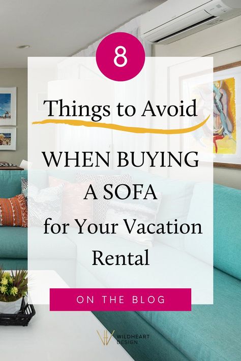 Airbnb Furnishing, Beach Rental Decor, Airbnb Living Room, Rental Living Room, Rental Interior, Free Sofa, Vacation Rentals Decor, Beach Sofa, Airbnb Tips