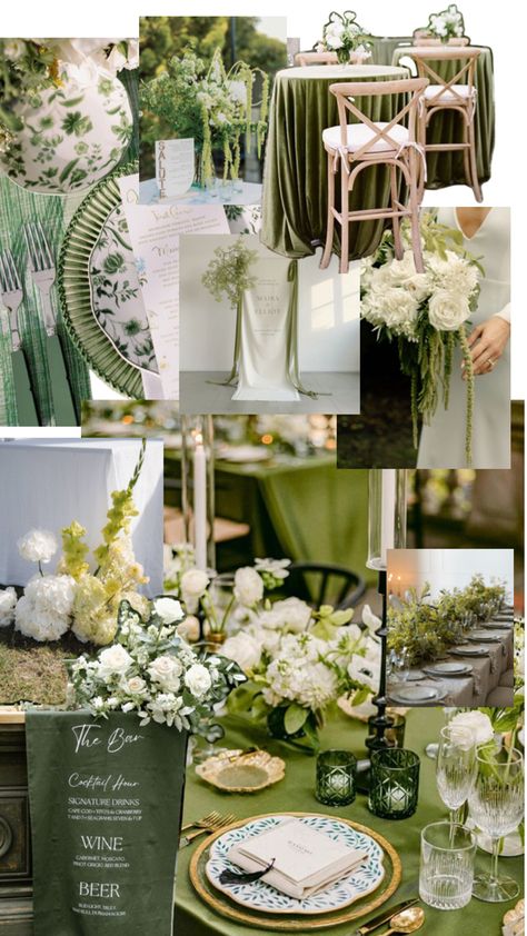 Wedding Color, Green Wedding, Green, White, Color