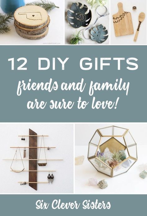 Looking for that unique diy gift to give someone special? These gift ideas are ones are that are so amazing and sure to be a perfect gift! #diy #giftidea #diygift #homemadegift #sixcleversisters Diy Gifts For Friends Birthday, Diy Christmas Gifts For Friends, Diy Gifts To Make, Holiday Diy Projects, Crafts For Teens To Make, Gifts To Make, Diy Gifts For Mom, Sweet Gift Ideas, Diy Gifts For Friends