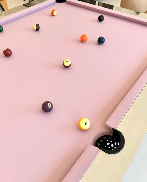 MERIT | Stunning custom polished chrome pool table made in the 1980s 🌸🪩 Located at our Los Angeles gallery. | Instagram Orange Color Palettes, Pink Aura, Interiors Dream, Green Colour Palette, Color Crush, July 31, Everything Pink, Pool Table, The 1980s