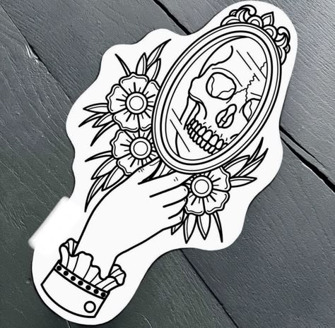 Tattoo Stencil Designs, Printable Tattoos, Skull And Flowers, Outline Tattoo, Kunst Tattoos, Tattoo Outline Drawing, Drawing Stencils, Tattoo Stencil Outline, Outline Designs