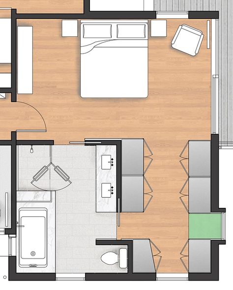 The Walk-Through Closet In This Master Bedroom Leads To A Luxurious Bathroom En Suite Layout Ideas, Bedroom Bathroom Closet Layout, Master Suite Layout, Modern Master Suite, Master Suite Floor Plan, Walk Through Closet, Bedroom With Bathroom, Bedroom Addition, Bathroom Plan