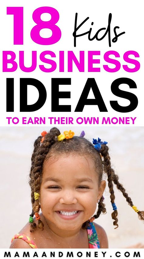 Do you want to help your kids make money? Did you know that they can start a business? Yep! There are so many kids business ideas to choose from. Check out these 18 legitimate ways to make money as a kid. #kidentrepreneurs #kidbusinessides #businessideas #businessideasforkids #makemoneyasakid Kid Business Ideas, Kids Business Ideas, Kid Entrepreneurs Ideas, Entrepreneur Kids, Best Business To Start, Online Marketing Social Media, Starting Small Business, Pet Sitting Services, Stay At Home Jobs