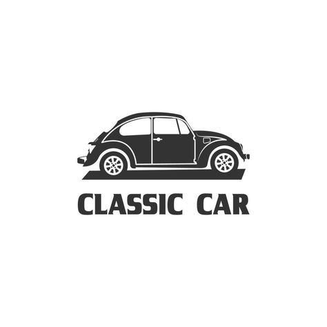 Classic vintage car vector design inspiration. Auto car logo design template. A classic car symbol silhouette. Car Symbol, Car Symbols, Car Logo Design, Car Vector, Car Logo, Car Logos, Logo Design Template, Auto Car, Vintage Car