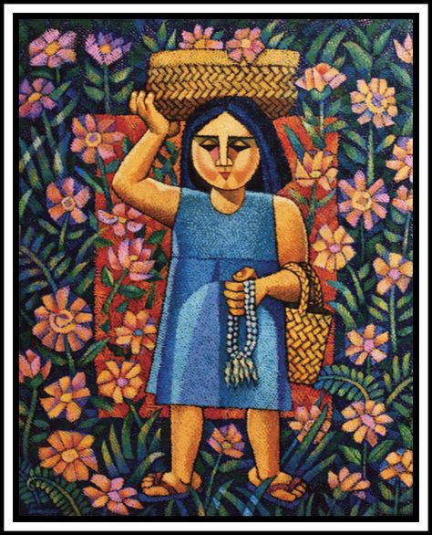 Sampaguita Vendor, Filipino Folk Art, Lipsync Animation, Filipino Paintings, Traditional Filipino Tattoo, Flower Vendor, Pi Art, Tattoo Son, Heritage Art