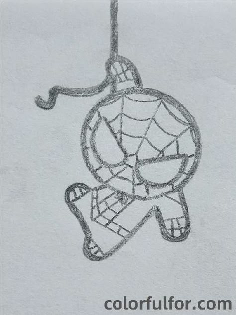 10 Spiderman Drawing Ideas How To Draw Cute Spiderman, Drawing Inspo Spiderman, Small Spiderman Drawing, Easy Drawing Of Spiderman, Spider Man Mask Drawing, Mini Spiderman Drawing, Art Simple Drawing Ideas, Spiderman Full Body Drawing, Draw Inspo Easy