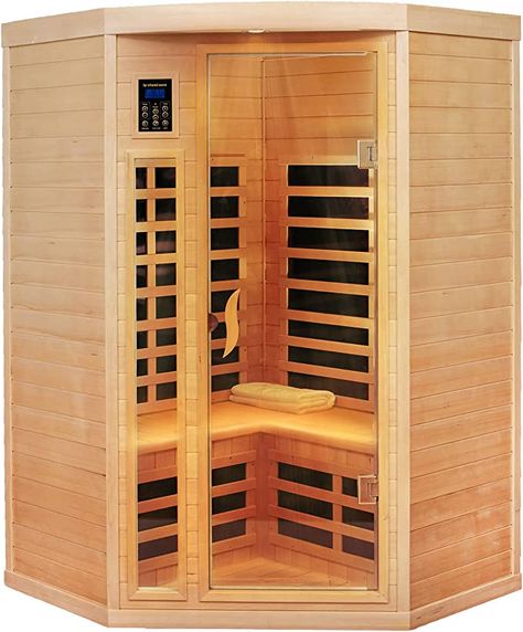 Corner Sauna, Wooden Sauna, Wood Sauna, Canadian Hemlock, Home Sauna, Dry Sauna, Hot Tub Accessories, Indoor Sauna, Steam Sauna