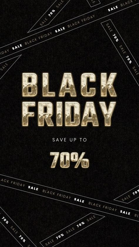 Black Friday Instagram story template | premium image by rawpixel.com / Tang Black Friday Template, Black Friday Aesthetic, Black Friday Instagram Story, Friday Instagram Story, Black Friday Advertising, Magic Font, Gold Template, Black Friday Poster, Black Friday Banner