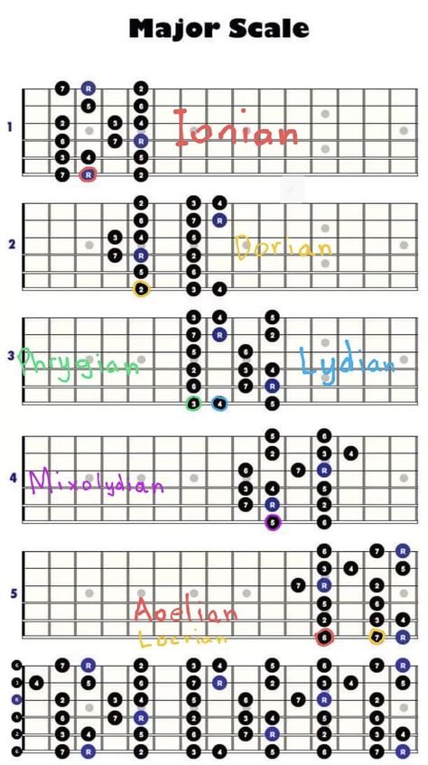 Learn Guitar Scales, Acoustic Guitar Scales, Major Scale Guitar, Guitar Major Scale, G Major Scale Guitar, A Major Scale Guitar, Minor Pentatonic Scale Guitar, Guitar Scales Charts, Blues Pentatonic Scale Guitar