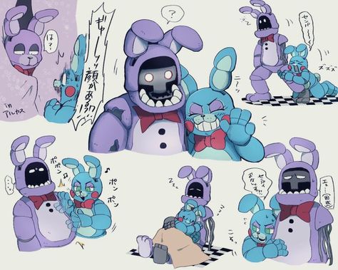 akikazeさん (@AK_akikaze) / Twitter Withered Bonnie Fanart, Bonnie Fanart, Fnaf Ships, Withered Bonnie, Dik Dik, Toy Bonnie, Fnaf Sister Location, Animatronic Fnaf, Circus Baby