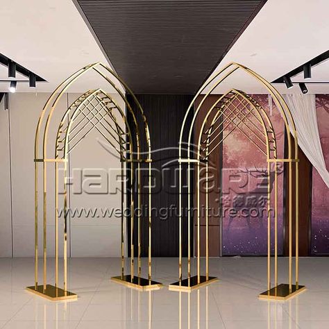 Sangeet Stage, Baseboard Styles, Metal Wedding Arch, Metal Wedding, Wedding Ceremony Arch, Wedding Furniture, Arch Backdrop, Metal Furniture Design, Wire Design