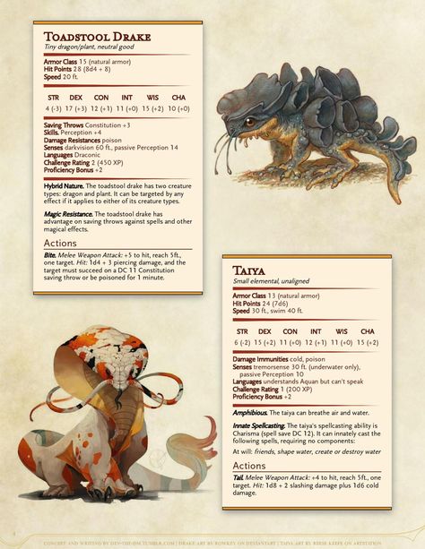 Feywild Animals, Deerfolk Dnd, Dnd Feywild Creatures, Dnd Cute Creatures, Homebrew Dnd Monsters, D&d Pets, Dnd Drakewarden, Dnd Homebrew Creatures, Cute Dnd Creatures