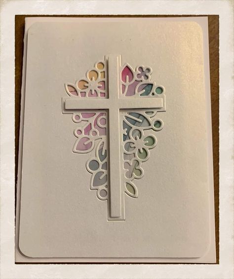 Confirmation Card Ideas, Ordination Cards Handmade, Confirmation Handmade Cards, Easter Cross Cards Handmade, Easter Cards With Crosses, Stampin Up Easter Cards, Confirmation Cards, Stampin Up Easter, Easter Cards Handmade