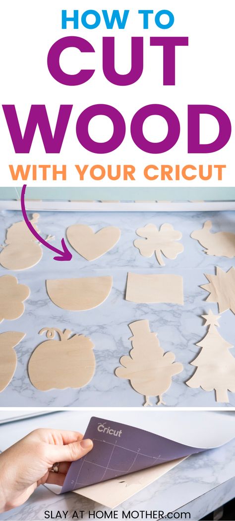 Best Wood For Cricut Maker, Cricut Balsawood Projects, Cricut Balsa Wood Ideas, Cricut Maker Wood Cutouts, Cricut Projects Signs Diy Wood, C&c Machine Wood Projects, Cricuit Ideas Diy Projects Wood, How To Cut Wood With Cricut Maker, Home Decor Made With Cricut