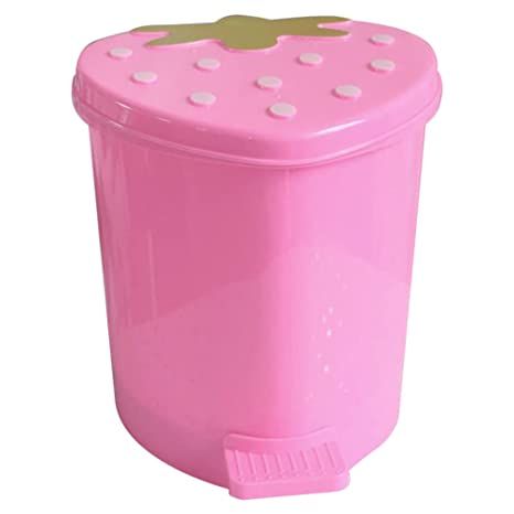 its small size will not take up a lot of valuable space in your room. Lovely and stylish, suitable for any decoration style, can be placed in your home or office. With the lid design, it can easily help you isolate flavors and support your storage of food waste. Easy to use, cute strawberry pink desktop garbage can be as a desktop decoration to keep your desktop clean. Perfect for princess core, vintage core, hyper feminine, cottagecore, angelcore, balletcore and Coquette core Hawaiian Stickers, Mini Garbage Can, Desk Trash Can, Car Bathroom, Bathroom Pink, Dust Bin, Garbage Containers, Hanging Lamp Shade, Trash Can For Car