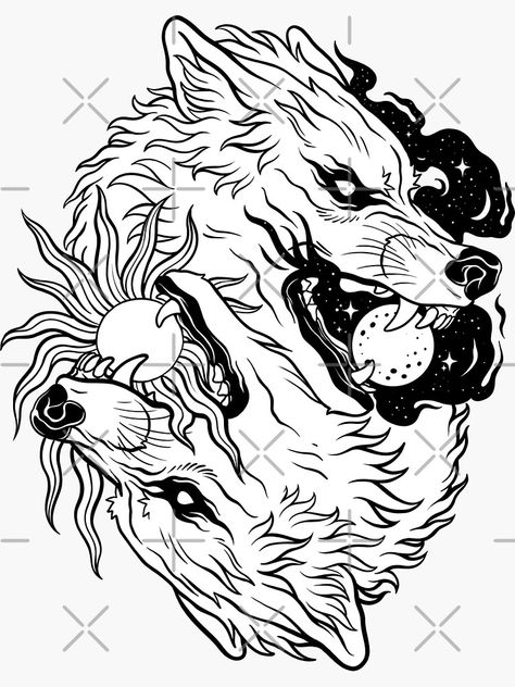 Fenrir Tattoo, Norse Mythology Tattoo, Half Sleeve Tattoos Forearm, Skull Hand Tattoo, Full Sleeve Tattoo Design, Norse Tattoo, Nordic Tattoo, Mythology Tattoos, Tattoo Stencil Outline