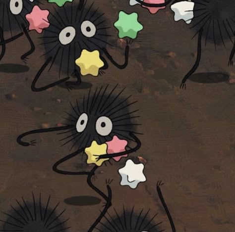 Cute Ghibli Wallpaper, Cute Ghibli, Painting Plates, Ghibli Wallpaper, Studio Ghibli Characters, Soot Sprites, Ghibli Artwork, Room Prints, Tanah Liat