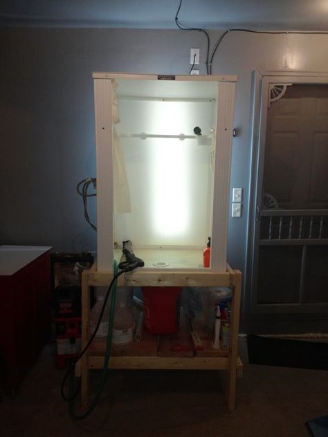 Diy washout booth | T-Shirt Forums Silk Screen Printing Diy, Screen Printing Inspiration, Screen Printing Shops, Screen Printing Business, Screen Printing Studio, Diy Screen, Printing Studio, Diy Screen Printing, Screen House