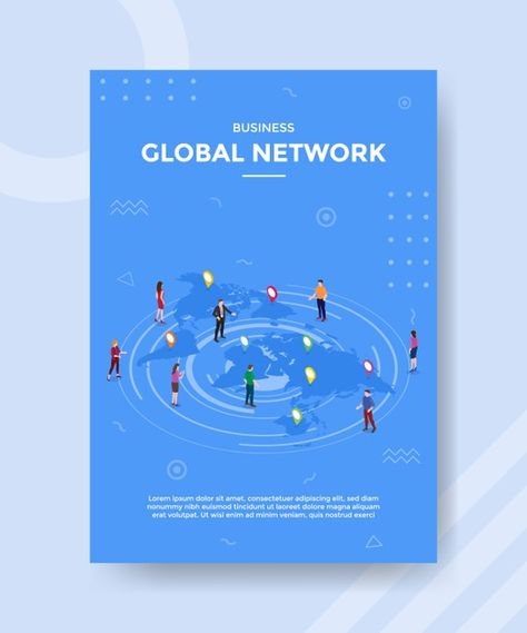 Global Network, Business Report Design, Report Design Template, Paper Presentation, Cover Page Template, Report Cover, Abstract Template, Square Brochures, Abstract Paper