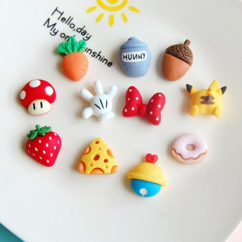 Smarter Shopping, Better Living! Aliexpress.com Clay Cartoon, Super Clay, Clay Mirror, Food Miniatures, Clay Magnets, Tanah Liat, Clay Diy Projects, Clay Stuff, Clay Craft