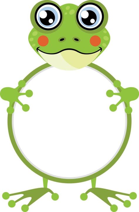 Cute frog with circle blank sign Frog Clip Art, Frog Theme, Blank Sign, Frog Design, Cute Frog, First Tooth, Cute Frogs, Circle Design, Frogs