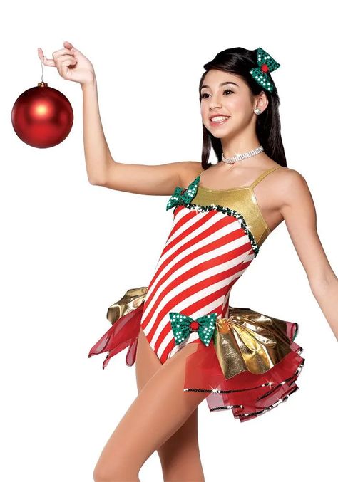 Christmas Dance Costumes, Brian Setzer, Candy Clothes, Christmas Spectacular, Jazz Costumes, Christmas Dance, Competition Costumes, Christmas Shows, Christmas Costume