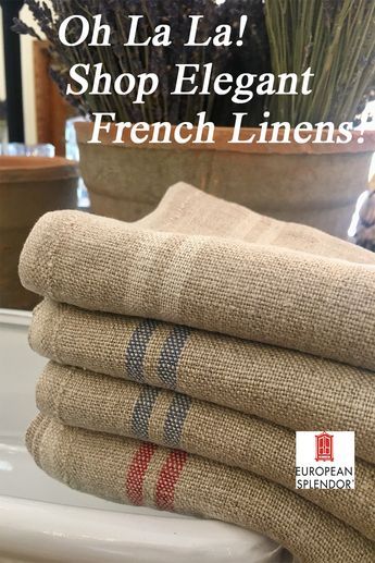 Shop Now! Made by Charvet Editions from the finest French linen, woven in one of the last linen mills in Armentieres, France. These towels are spectacular! French Country Table Linens, Bedroom Wall Decor Artwork, Decorating Your Living Room, French Linens, French Country Design, Country Decorating, French Country Farmhouse, French Cottage, French Country Cottage