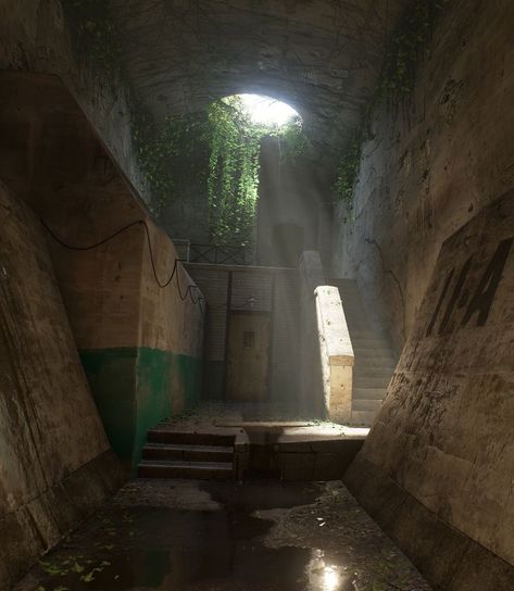 Urbex Photography, Apocalypse Aesthetic, Underground Bunker, Bg Design, Substance Painter, 3d Studio, Post Apocalypse, The Ivy, Environment Design