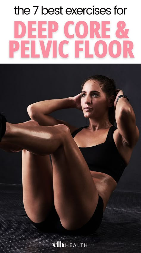 Deep core exercises Deep Core Ab Exercises, Most Effective Ab Exercises, Seated Deep Core Exercises, Core Excersizes Women, Pooch Exercises For Women, Exercises For Your Core, Tighten Stomach Workout, Active Core Workout, Body Weight Core Workout