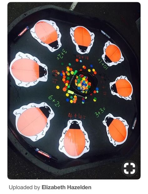 Number Bonds Tuff Tray, The Bad Tempered Ladybird Activities, The Bad Tempered Ladybird Eyfs, Minibeasts Eyfs, Minibeasts Activities, Teaching Doubles, Reception Maths, Maths Eyfs, Ks1 Maths