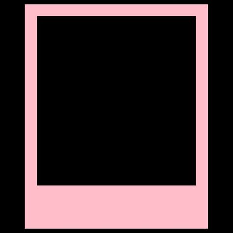 Pink Polaroid Frame, Pink Polaroid, Frame Ribbon, Bts Sticker, Image Border, Pink Stickers, Polaroid Template, Scrapbook Frames, Polaroid Frame