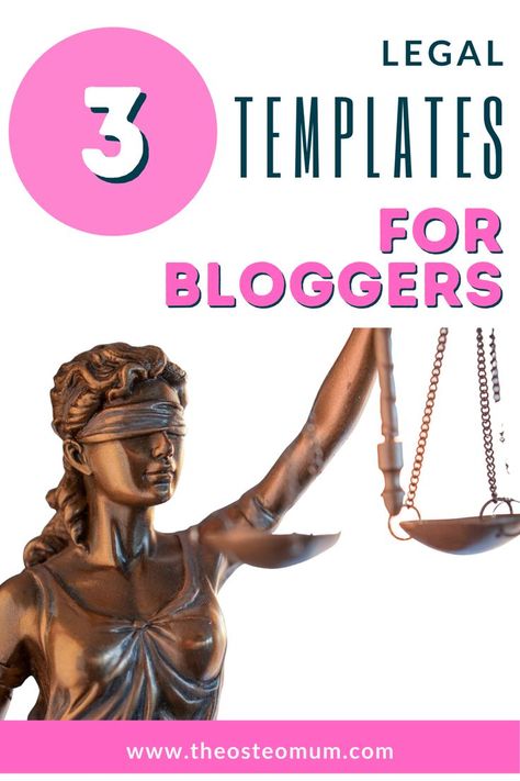 Are you thinking of starting a blog? Maybe you've recently started one? Not sure about all the legal "stuff"? Learn how to get 3 legal templates for bloggers, written by an actual lawyer, for a fraction of the cost of seeking out your own lawyer. Templates can be fully customised to ensure your blog is legally protected. | Avoid lawsuits | Avoid being sued | Tips to make your blog legal | Legal blog pages | Legal blog templates | Legal blog info | How to blog legally | Blog Templates, How To Blog, Starting A Blog, Blog Template, Don't Leave, Blog Tips, Lawyer, How To Start A Blog, How To Make Money