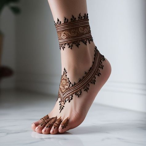 Simple Leg Mehndi Design, Mehandi For Legs Simple, Mehndi Designs Leg Simple, Mehandi Leg Designs, Mehendi Design For Foot, Mehndi On Foot, Mehendi Designs For Foot, Henna Design Foot, Mehandi Design For Leg