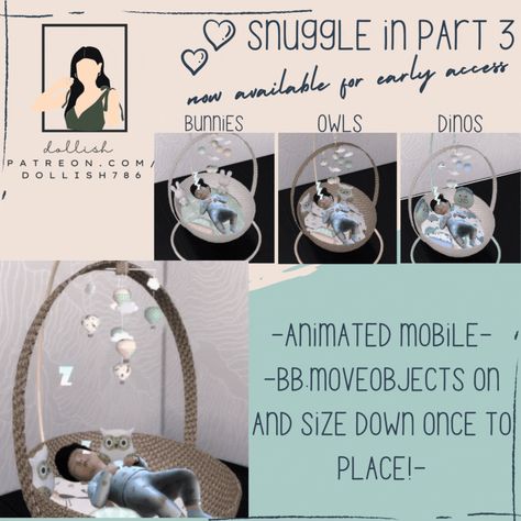 dollish Sims 4 Dollish, Sims Nursery, Dollish Sims 4, Sims 4 Bassinet Cc, Sims Baby, The Sims 4 Skin, Baby Rocker, The Sims 4 Pc, The Sims 4 Packs