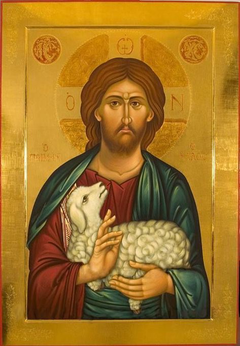 The Cosmic Christ.  Physician of the Cosmos. The Juniper Tree, Christ The Good Shepherd, Roman Church, Juniper Tree, Jesus Mary And Joseph, Images Of Christ, Orthodox Christian Icons, Good Shepherd, Religious Paintings