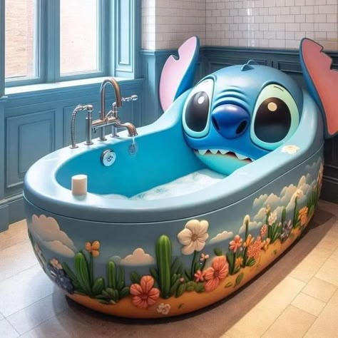 Stitch Nursery Ideas, Stitch Bedroom, Stitch Room, Disney Bathroom, Stitch Merchandise, Lilo And Stitch Characters, Stitch Things, Lilo And Stitch Merchandise, Stitch Drawings