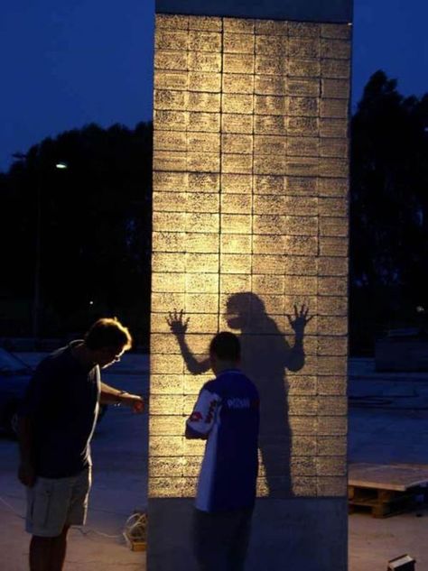 Heavyweight transparency – Light Transmitting Concrete Transparent Concrete, Pedestrian Street, Concrete Art, Adaptive Reuse, Tree House, Cement, Circus, Opera, Arch