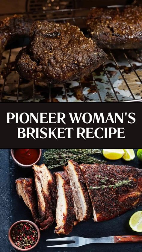 Pioneer Woman's Brisket Recipe Brisket Point Recipe, Pioneer Woman Brisket, Oven Brisket Recipes, Easy Brisket Recipe, Beef Consomme, Best Brisket Recipe, Smoked Beef Brisket Recipes, Roast Brisket, Brisket Oven