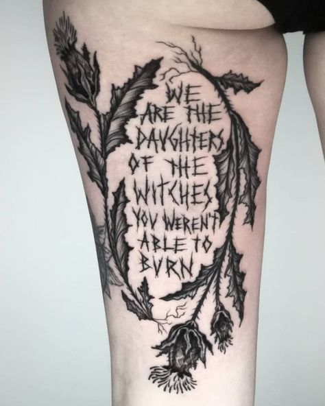 Tattoo ideas Witchy Neck Tattoos Women, Witch Tattoo Ideas, Witchy Tattoo Ideas, Tattoo Fillers, Back Tattoo Women Spine, Witch Knot, Awesome Tattoo Ideas, Tattoo Filler, Back Shoulder Tattoos