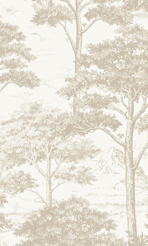 Transform your home into a tropical paradise with the Beige Tropical Foliage Trees Wallpaper R7955 from Walls Republic. This stunning wallpaper features a serene and inviting design, with lush tropical foliage in shades of beige and green. The realistic depiction of the trees and foliage creates a calming atmosphere in any room, making it perfect for bedrooms, living rooms, or any space where you want to relax and unwind. Jungle Tree, Trees Wallpaper, Wallpaper Luxury, Wallpaper Seamless, Look Wallpaper, Neutral Wallpaper, Beige Wallpaper, Tropical Wallpaper, Tropical Foliage