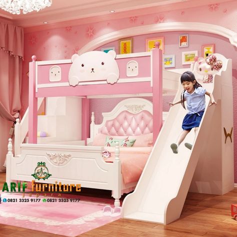 Box Bayi, Bunker Bed, Bed For Girls Room, Kids Bed Design, Princess Bedrooms, Small Room Design Bedroom, Big Girl Bedrooms, Room Door Design, Cute Bedroom Ideas